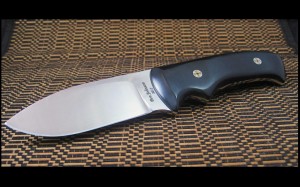 Black Micarta custom hand made knife CPM154 steel